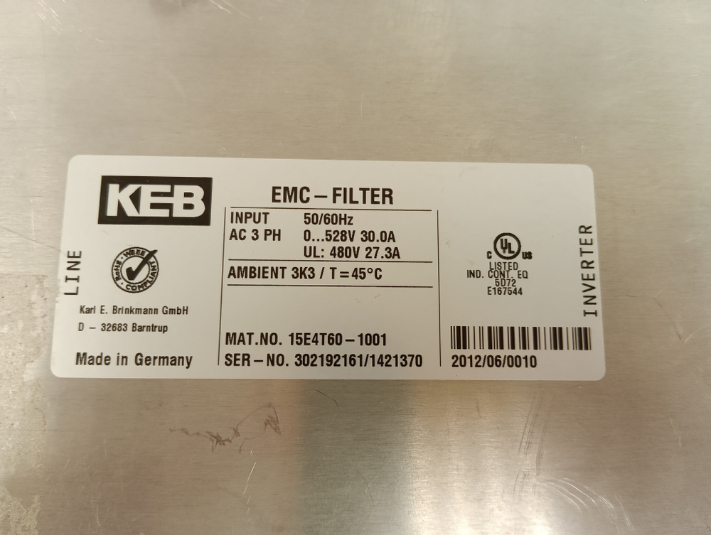 KEB  15E4T60-1001 б/у