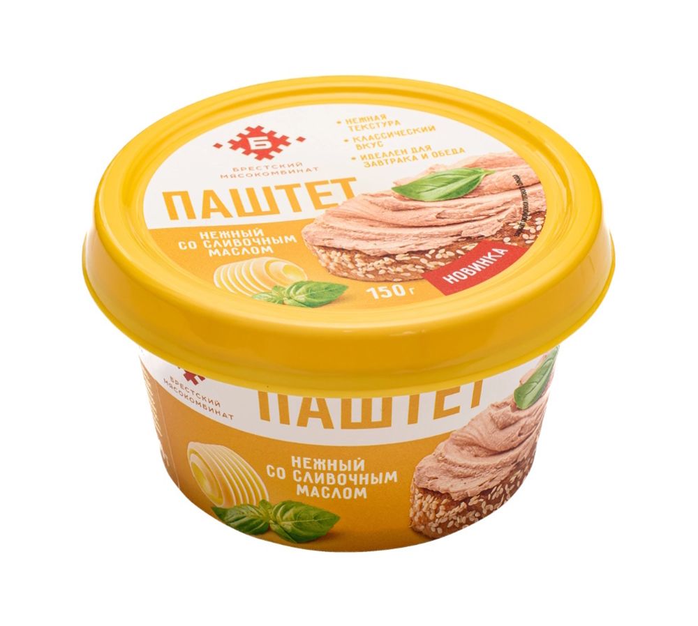 Паштет Нежный со сливочным маслом 150г. Брестский МК - купить не дорого в Москве