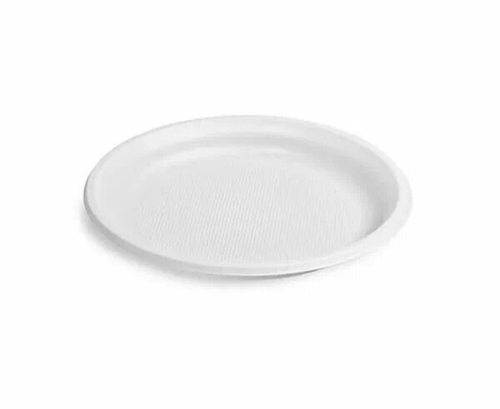 Тарелка пластиковая 205мм белая 10шт/уп