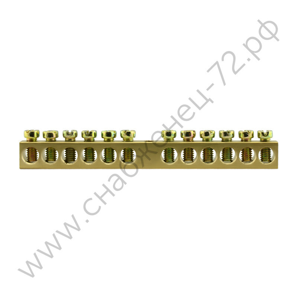 Шины нулевые без изолятора крепление по центру Энергия TS-0609C