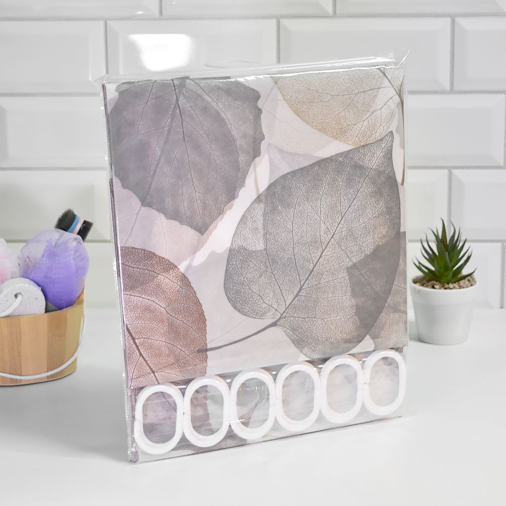 Штора для ванной 180*180см, PEVA