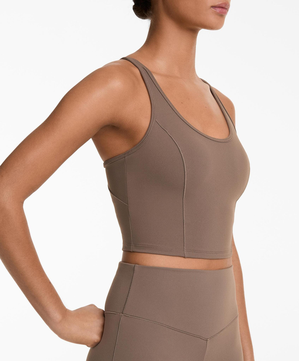 Oysho Топ-майка из полиамида, ладан