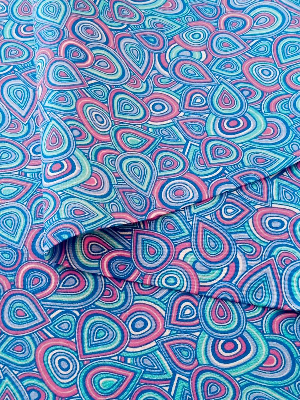 Ткань бязь плательная, рис. "Пейсли", ширина 150 см, арт. 161