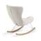 Кресло-качалка Valsa белое букле