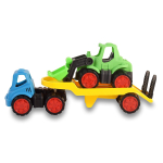 Пластмассовая игрушечная машина Toy Bibib "Эвакуатор с трактором" (35*12*19 см), сетка