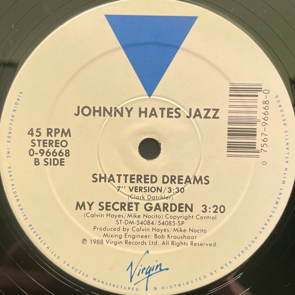 Johnny Hates Jazz ‎– Shattered Dreams (США 1988г.) 12", 45 RPM