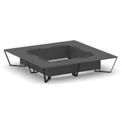 Steel Meet Стол переговорный квадратный KDK-PR.B.SP-20K2 Антрацит/Металл Черный 4000*4000*750