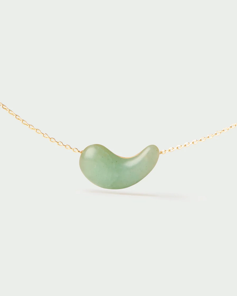 Колье Green Aventurine Aura серебро 925 пробы покрытое золотом