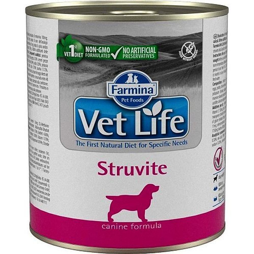 Farmina Vet Life Dog Struvite / при струвитах для собак 300г