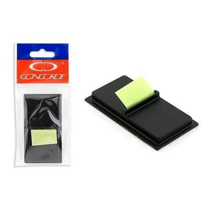 Закладки самоклеящиеся в диспенсере  Concorde, 25х48мм, 20шт, желтый, пластиковые