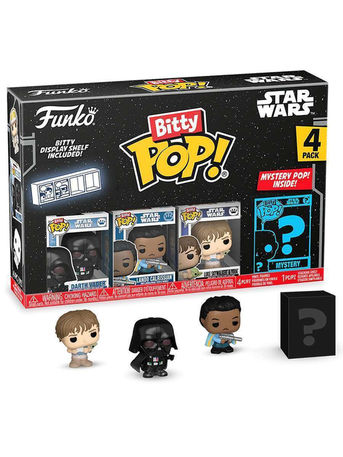 Фигурка Funko Bitty POP! Star Wars S2 Darth Vader+Lando Calrissian+Luke+Mystery (1 of 4) 4PK 83671