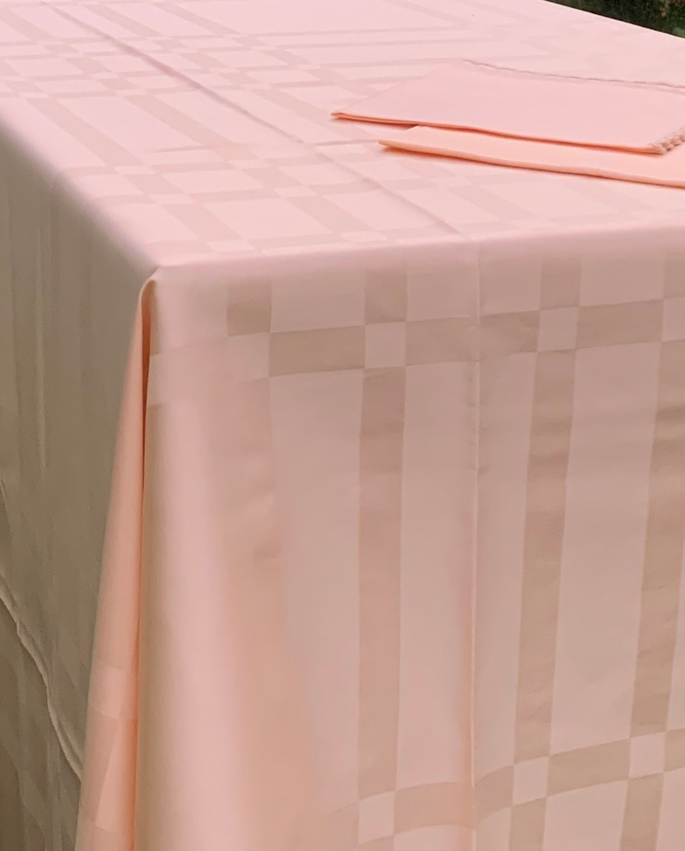 Скатерть 180x270 и 12 салфеток Palombella Marilia персиковые