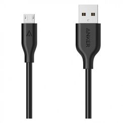 Кабель Anker Powerline USB-A to Micro USB 1.8 м (A8133H12) черный
