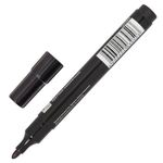 Маркер перманентный (нестираемый) BRAUBERG "Contract", ЧЕРНЫЙ, круглый наконечник, 3 мм, без клипа, 150465