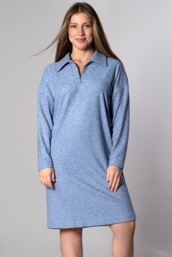 Платье женское 4470АП, Серо-голубой #133СГ054470АП