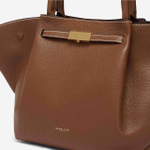 Сумка DeMellier The Midi New York Tan Small Grain Ecru Stitching