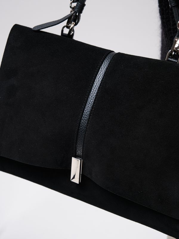 Замшевая сумка сэтчел Colette DBR 31349 черный