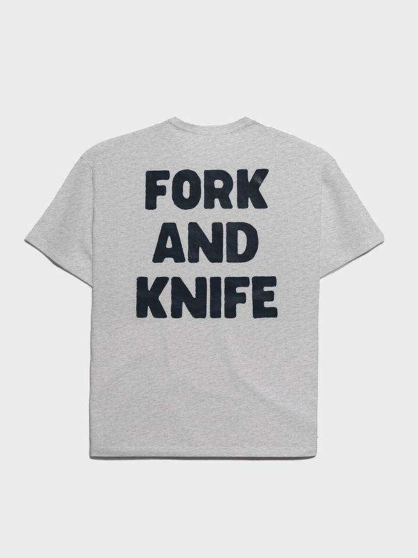 Футболка оверсайз F&K меланж серая - фото 3