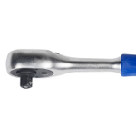 МАСТАК (010-21405H) Трещотка 1/4", 125 мм, 45 зубцов, флажковая с кнопкой