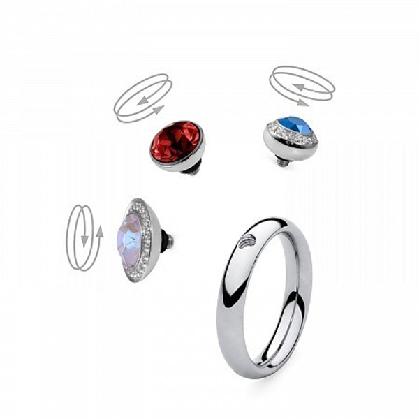 Кольцо - База Qudo  Basic small silver 15.9 мм 627040 S размер 16