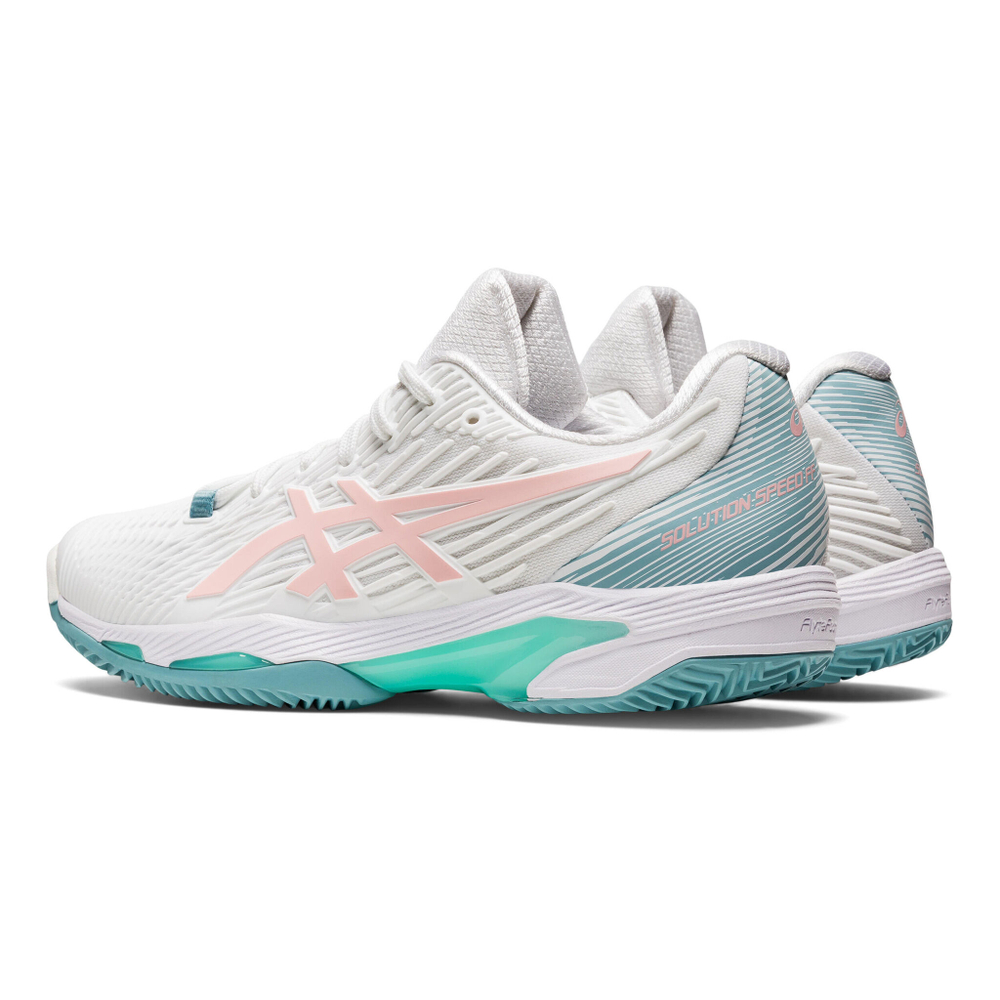 Женские теннисные кроссовки ASICS Solution Speed FF 2 Clay Court Shoe Women - White, Pink