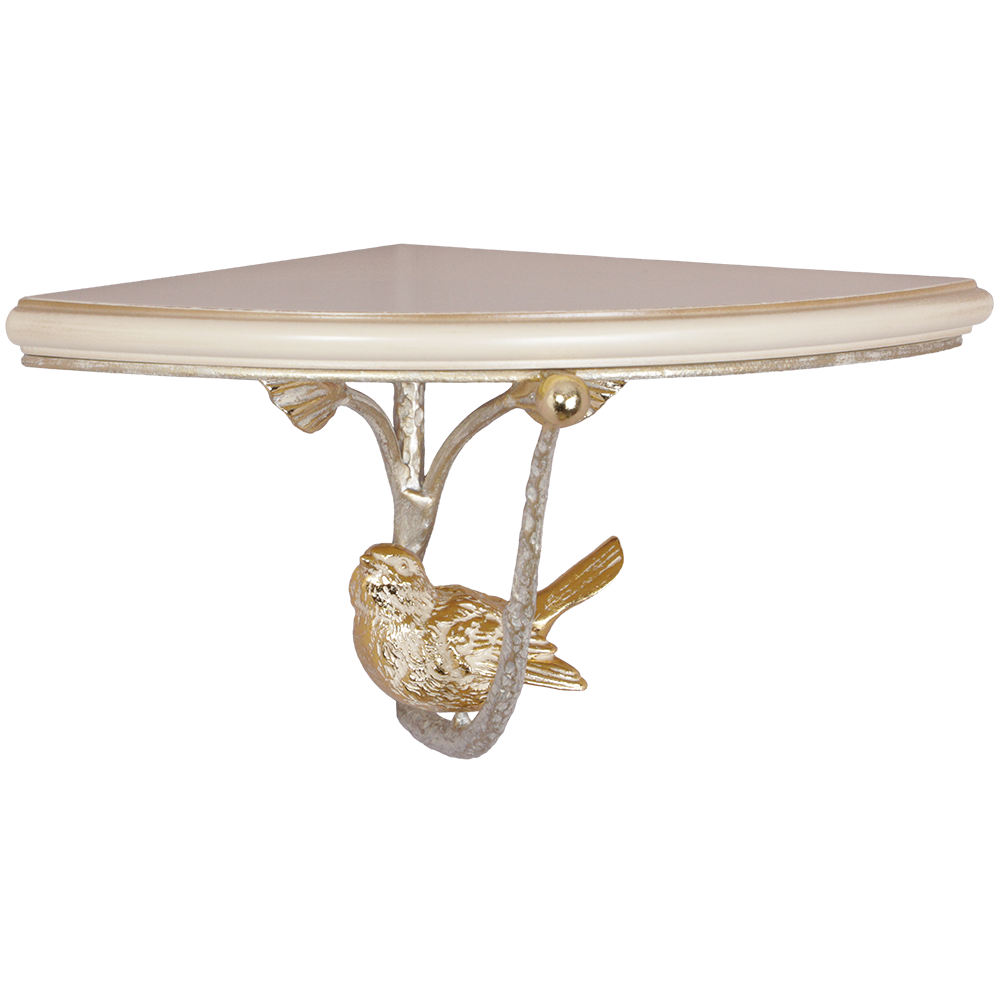 Полочка Терра Нота Айвори Мраморное золото