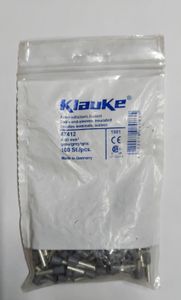 Изолированный втулочный наконечник по стандарту DIN (серый), 4 мм / 20 мм KLAUKE 47412