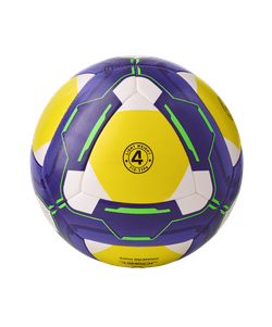 Мяч футбольный Primero Kids №4, белый/фиолетовый/желтый
