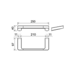 Полотенцедержатель Ravak 10° X07P560 Черный матовый