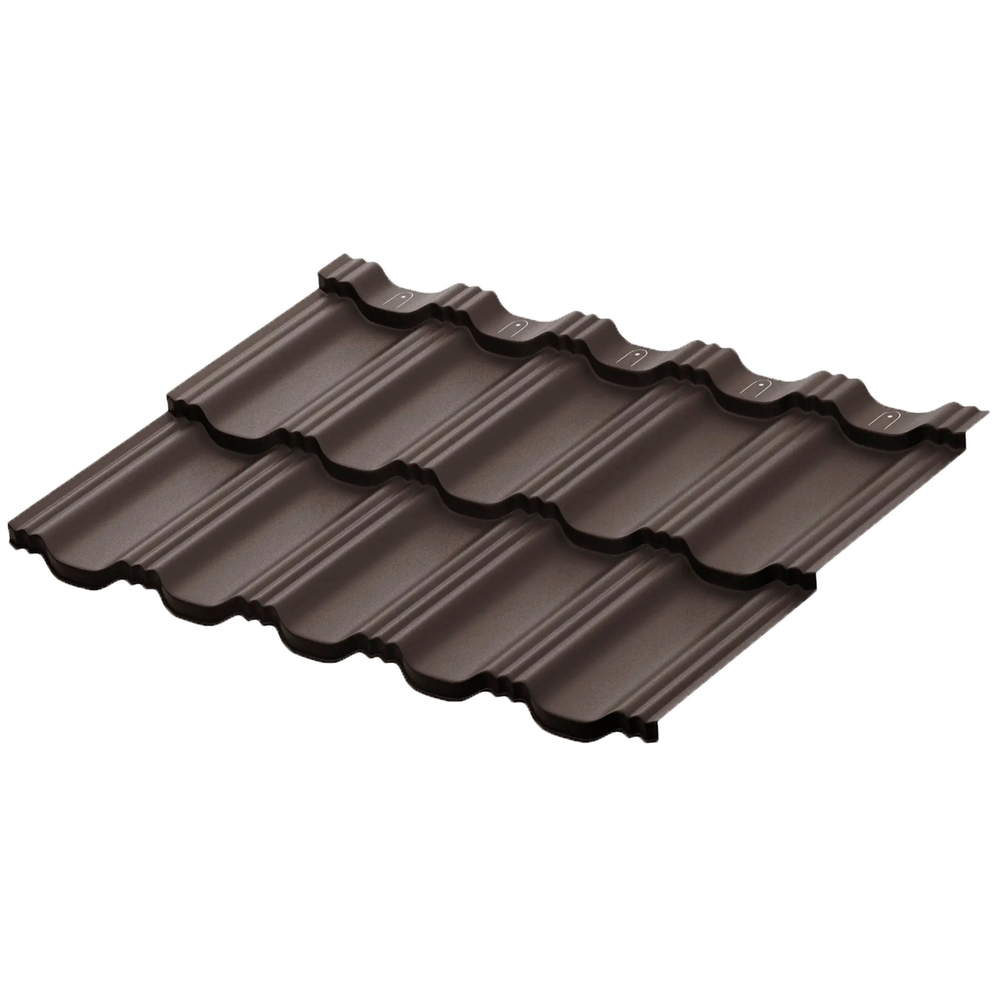 Модульная металлическая черепица AQUASYSTEM ГЁТЕБОРГ, покрытие Rooftop Бархат