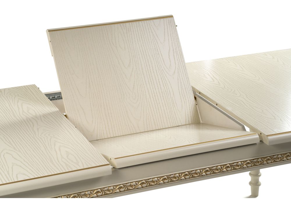 Деревянный стол Маранта 180(240)х105х78 слоновая кость