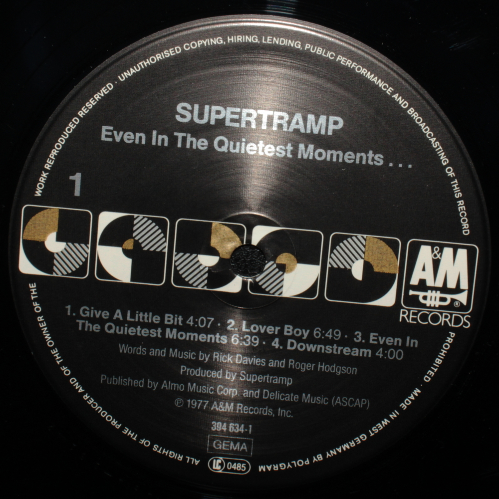 Supertramp / Even In The Quietest Moments... (LP)