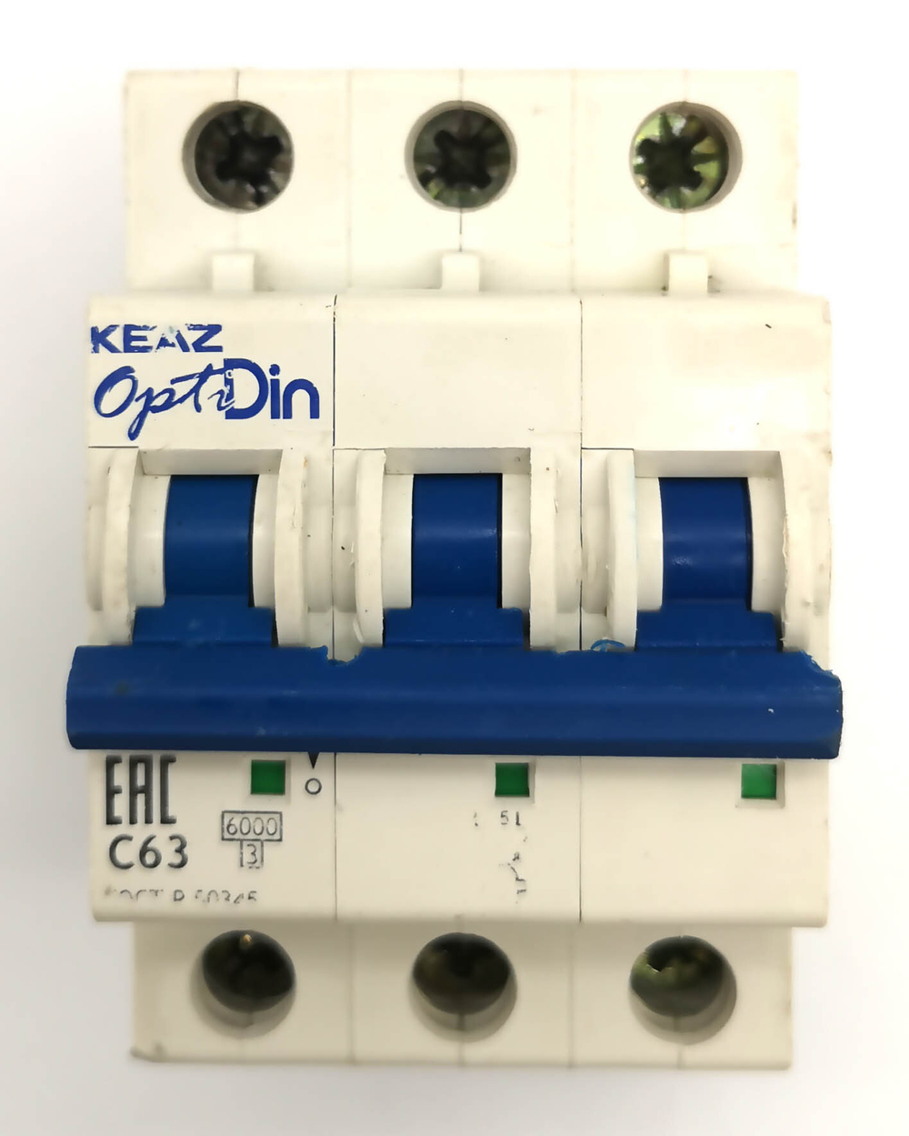 Выключатель автоматический OptiDin (KEAZ) ВМ63-3 C63 уценка