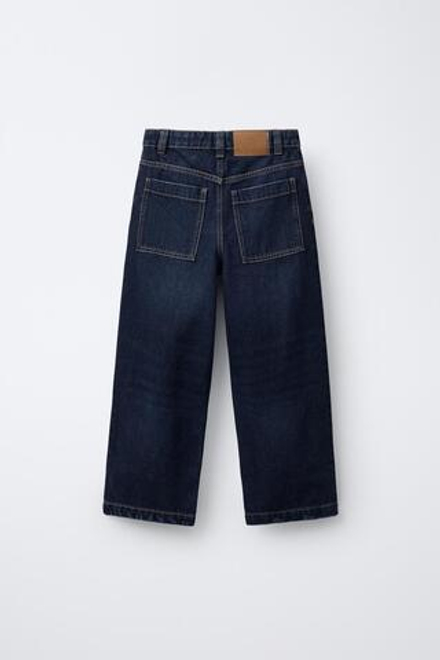 ZARA ДЖИНСЫ СВОБОДНОГО КРОЯ, СИНИЙ