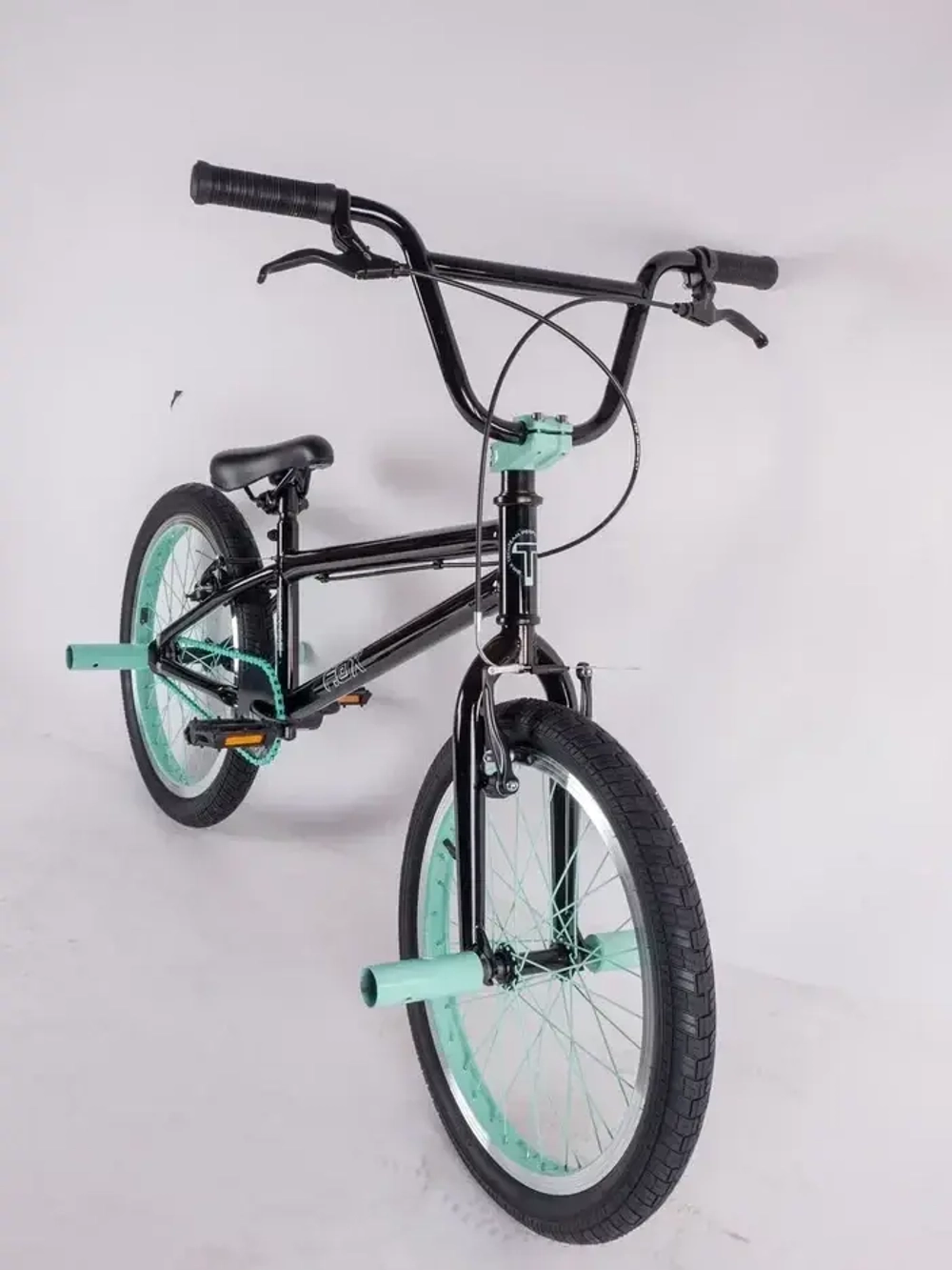 Велосипед BMX Tech Team Fox 20" 2023 черно-бирюзовый