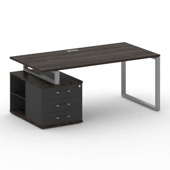 Шифт Стол руководителя с опорной тумбой , левый SK.SRT-180.P (L) 1800*904*753