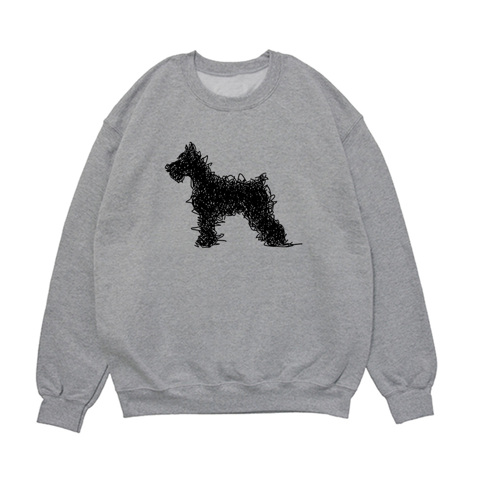 Свитшот "Шнауцер - штрихи"