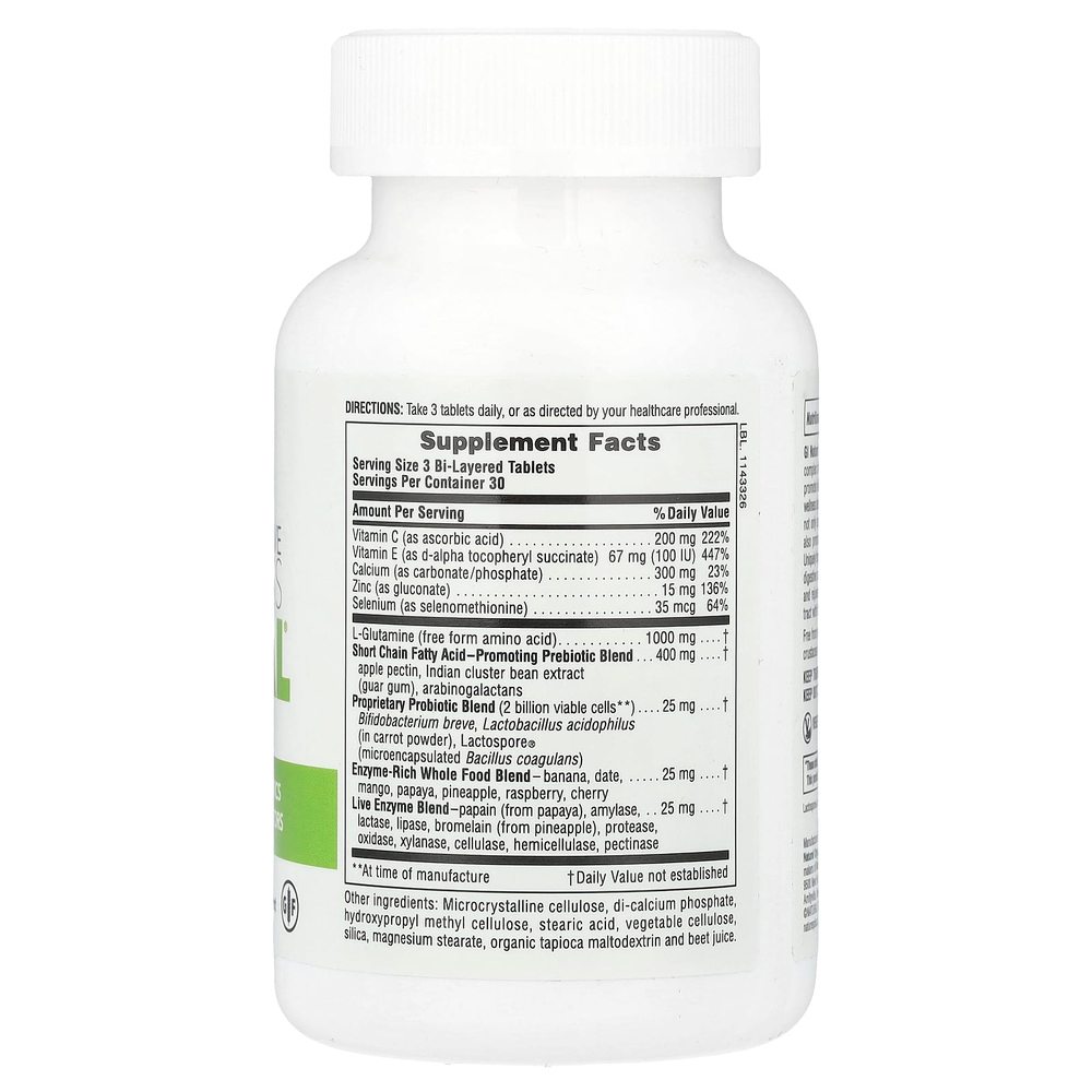 NaturesPlus, Total Digestive Wellness, GI Natural®, 90 двухслойных таблеток