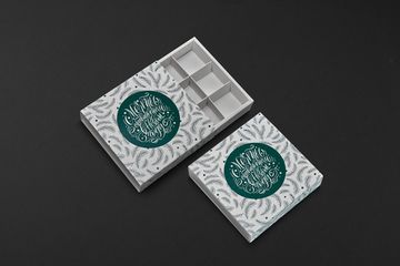 Упаковка для 9 шоколадных конфет. Мечты