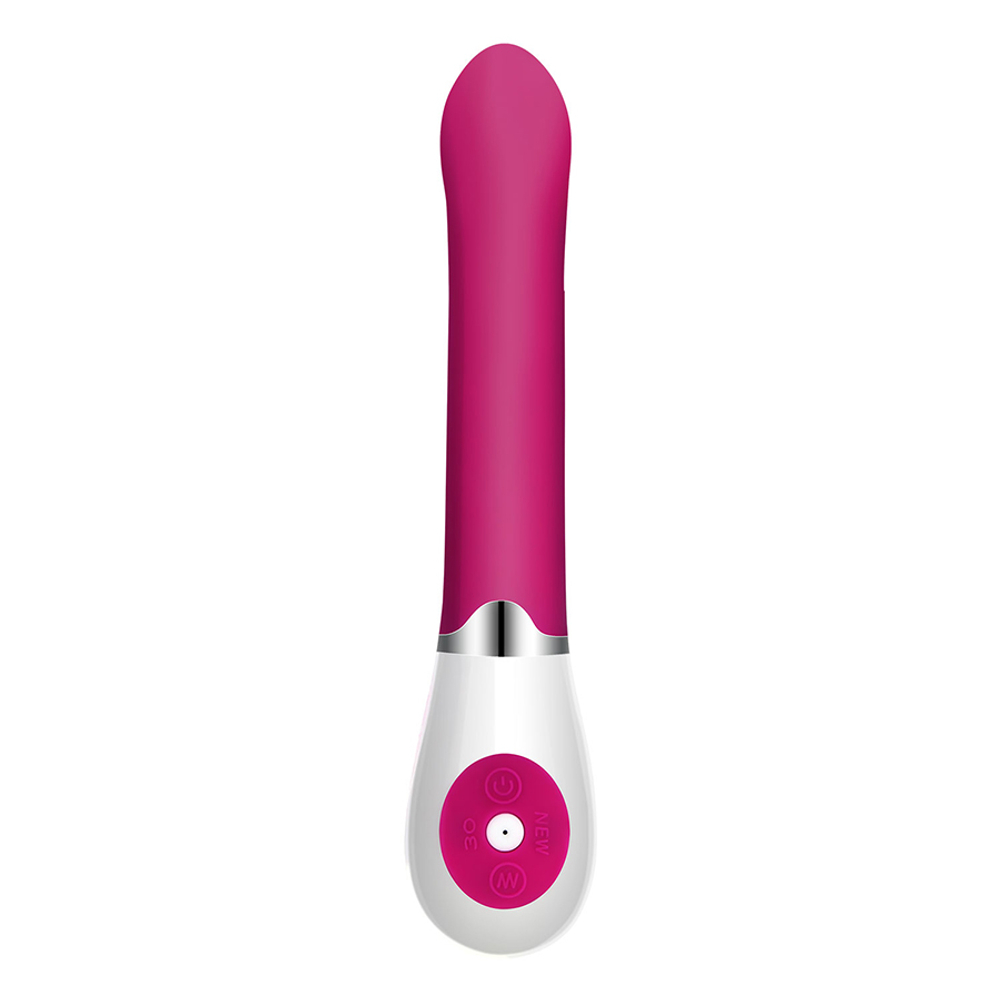 Темно-розовый вибратор 19,5см для стимуляции точки G Pretty Love Daniel G-spot Vibrator Dark Pink BI-014222