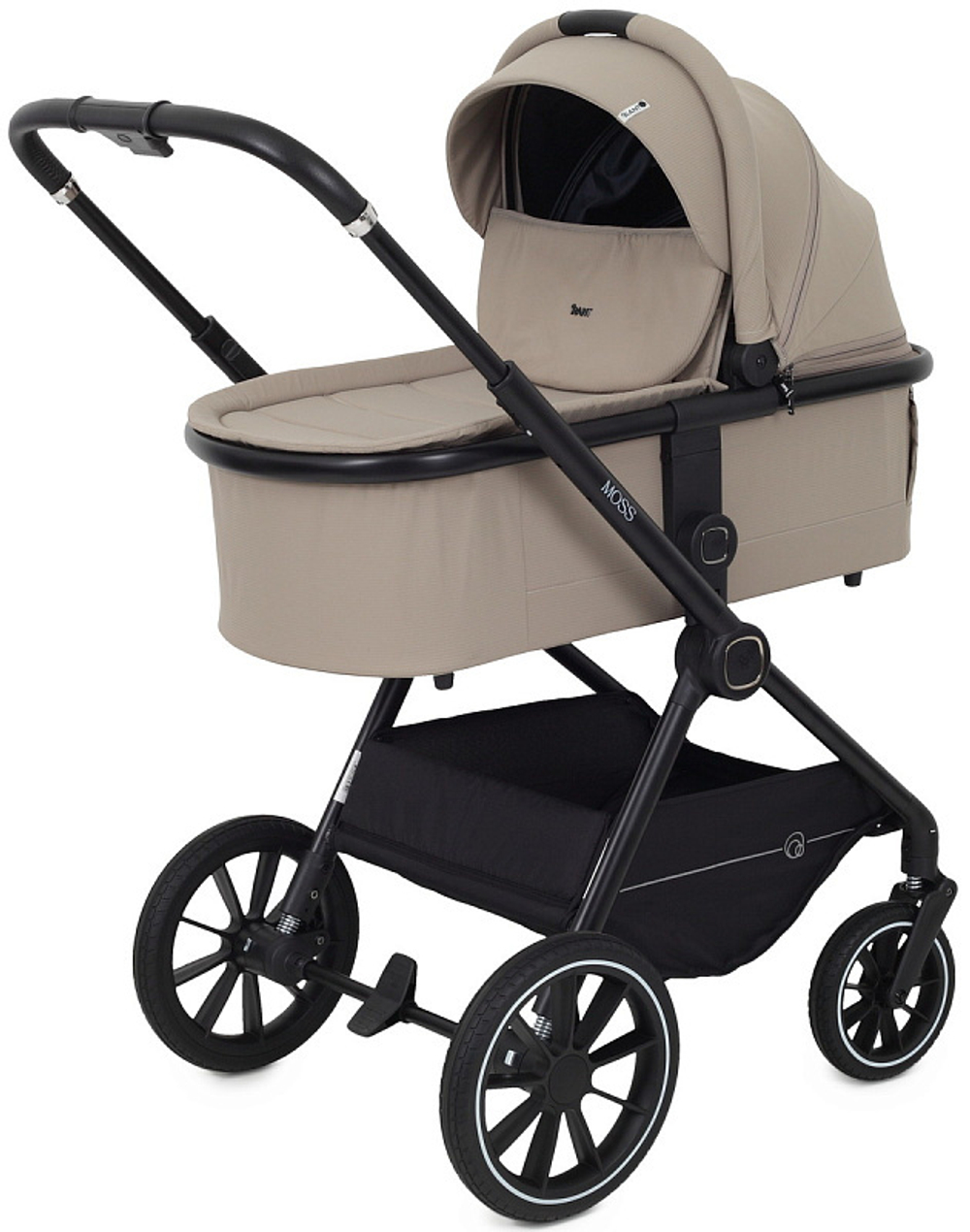Детская коляска Rant Moss 3 в 1 с автокреслом Rant Cruise Black Beige