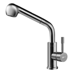 LM5076S Эксперт Смеситель для кухни с вытяжным изливом, сталь (к/к 10)