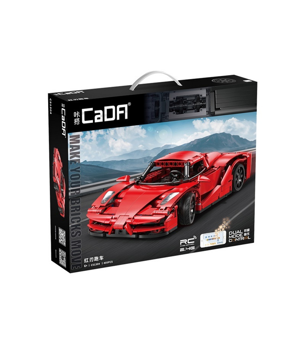 Радиоуправляемый конструктор CaDA спортивный автомобиль Red Blade (432 детали)