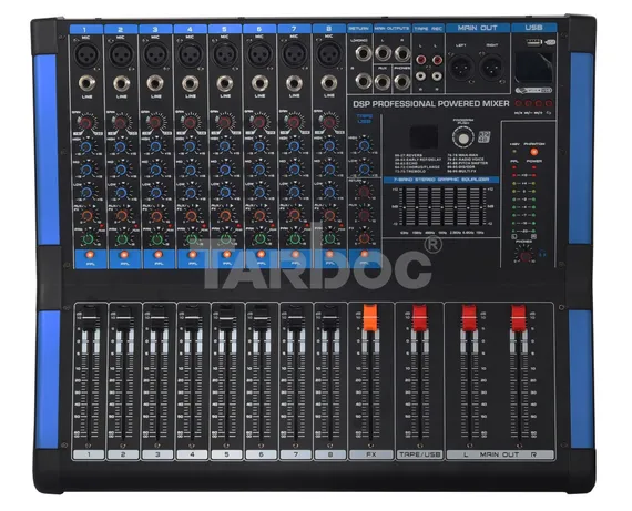 TARBOC MG-TC8D (MM-1-3393) - 8-канальный микшерный пульт с усилителем MG-TC8D