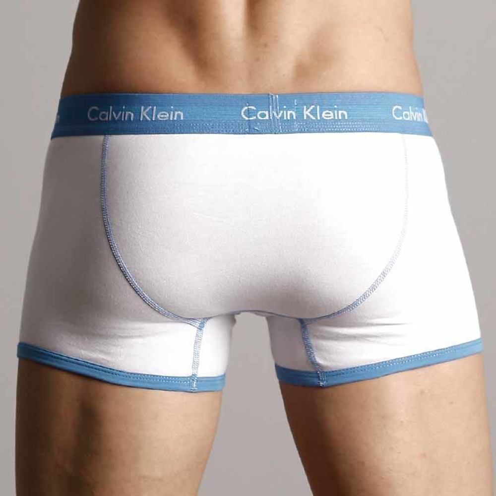Мужские трусы хипсы Calvin Klein 365 White Blue Boxer