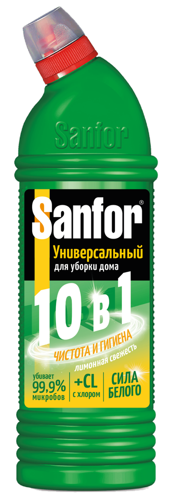 САНФОР Универсал 10в1  чистящее средство 750гр Лимонная СВЕЖЕСТЬ /1/15