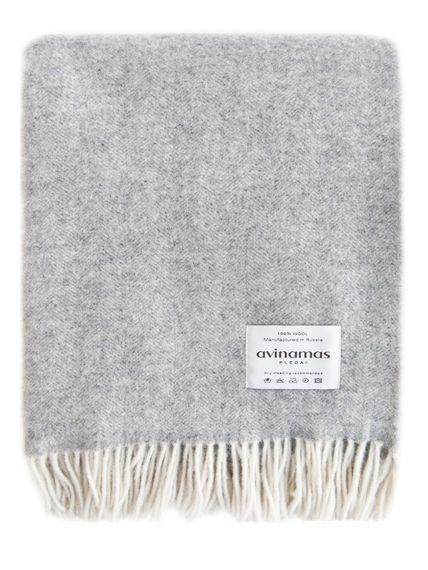 Плед CLASSIC 17-01 из шерсти астралийского мериноса AVINAMAS