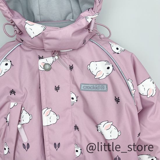 Комбинезон зимний "Маленькие кролики" орхидея