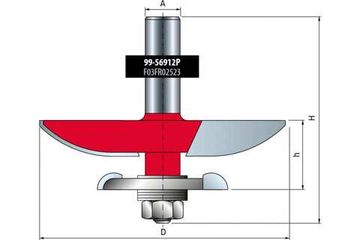 Фреза фигирейная (89х25 мм; L=75 мм; хвостовик 12 мм) FREUD PRO 99-56912