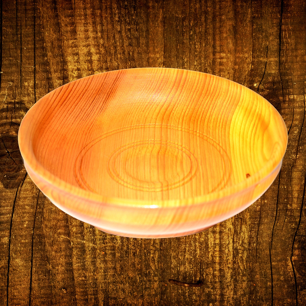 Деревянная тарелка Art of Siberia блюдо из сибирского кедра 210 мм. t17